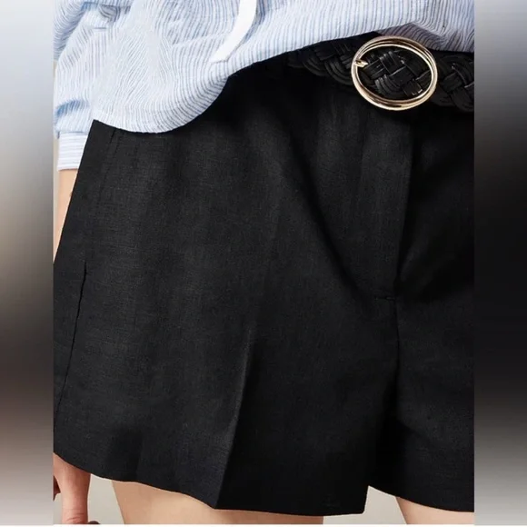 J Crew black 3” 100% linen Harbor shorts size S NWT - Picture 3 of 6